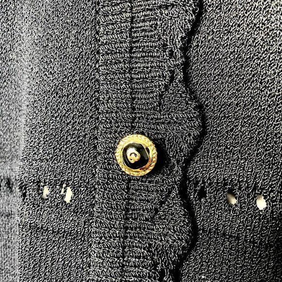 St. John Sweater Short Sleeve Button Up Women’s - Picture 3 of 9